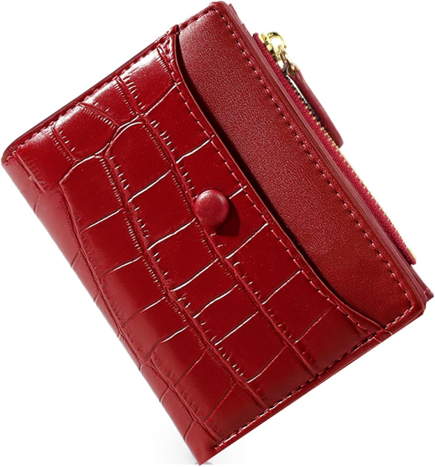 Wallet for Women with Bifold Compact Size, Classic Women Wallet with Stylish Texture Patterns, Handy Ladies Wallet Gift for Birthday and Party