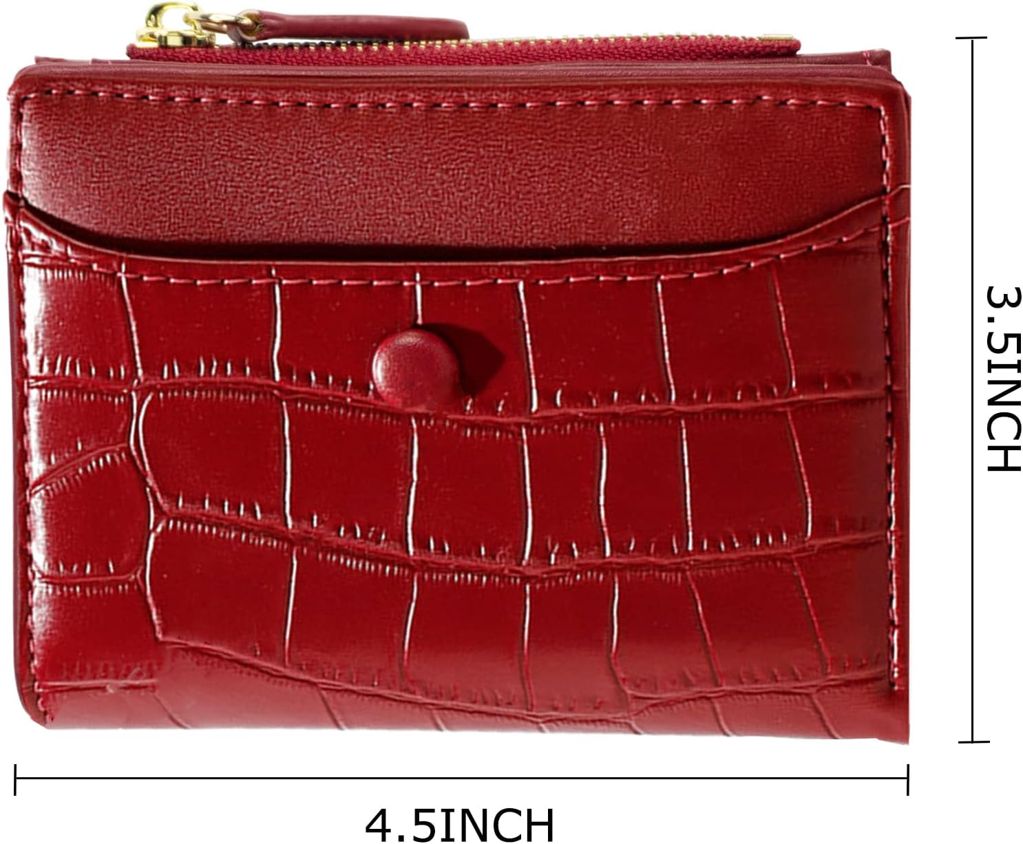 Wallet for Women with Bifold Compact Size, Classic Women Wallet with Stylish Texture Patterns, Handy Ladies Wallet Gift for Birthday and Party