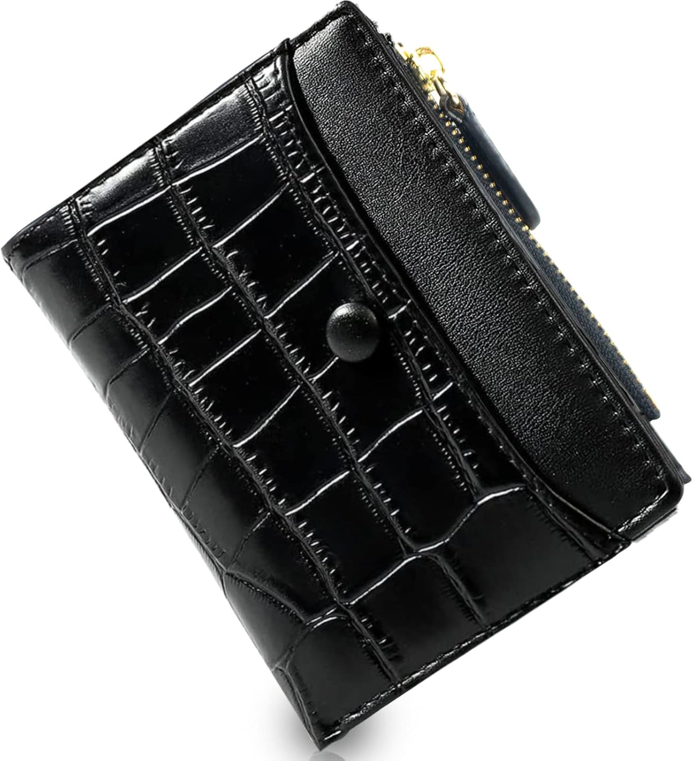 Wallet for Women with Bifold Compact Size, Classic Women Wallet with Stylish Texture Patterns, Handy Ladies Wallet Gift for Birthday and Party