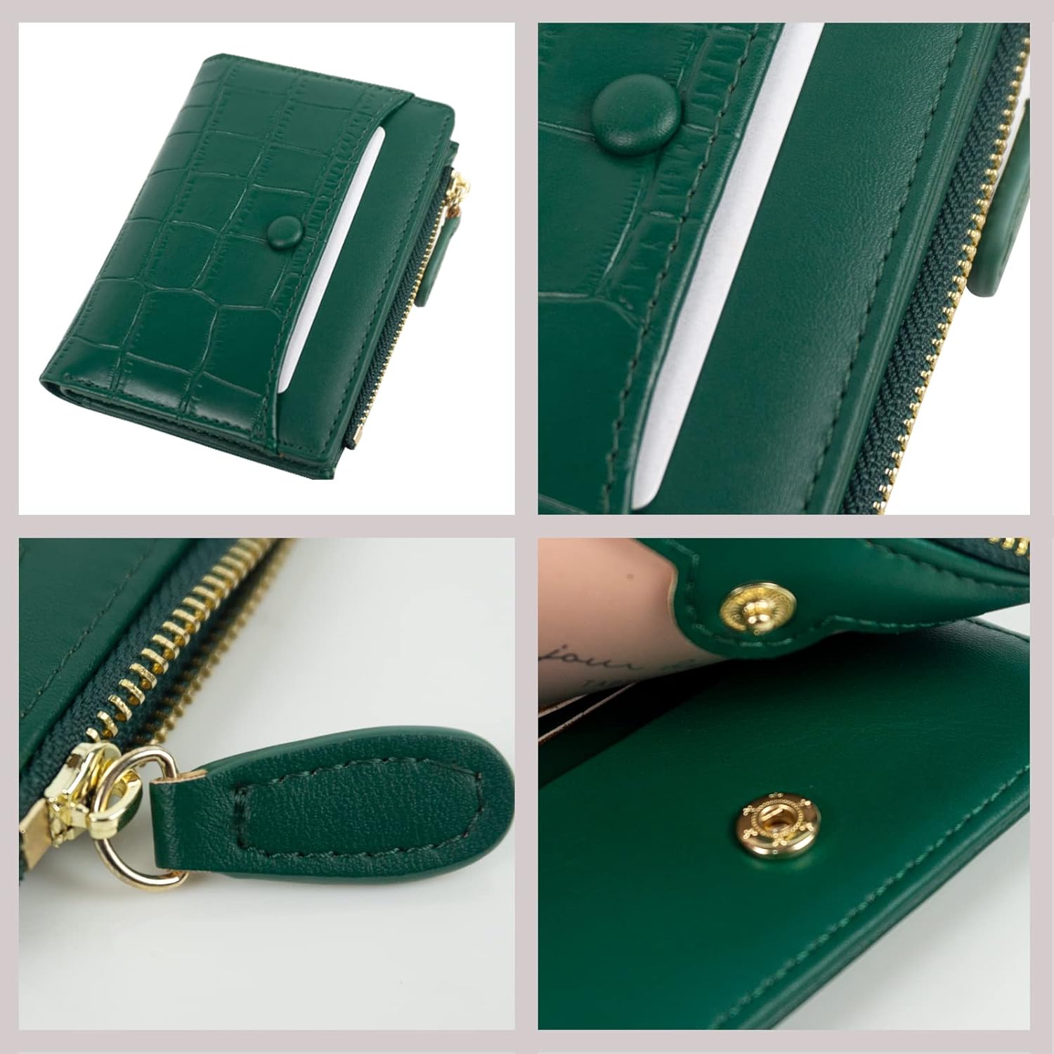 Wallet for Women with Bifold Compact Size, Classic Women Wallet with Stylish Texture Patterns, Handy Ladies Wallet Gift for Birthday and Party