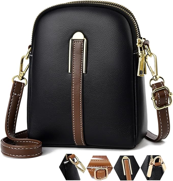 Crossbody Purses New Business Commuteuse Messenger Bag Casual Versatile Adjustable Strap Shoulder Bag Large Tote Bag for Women for Work(Black)