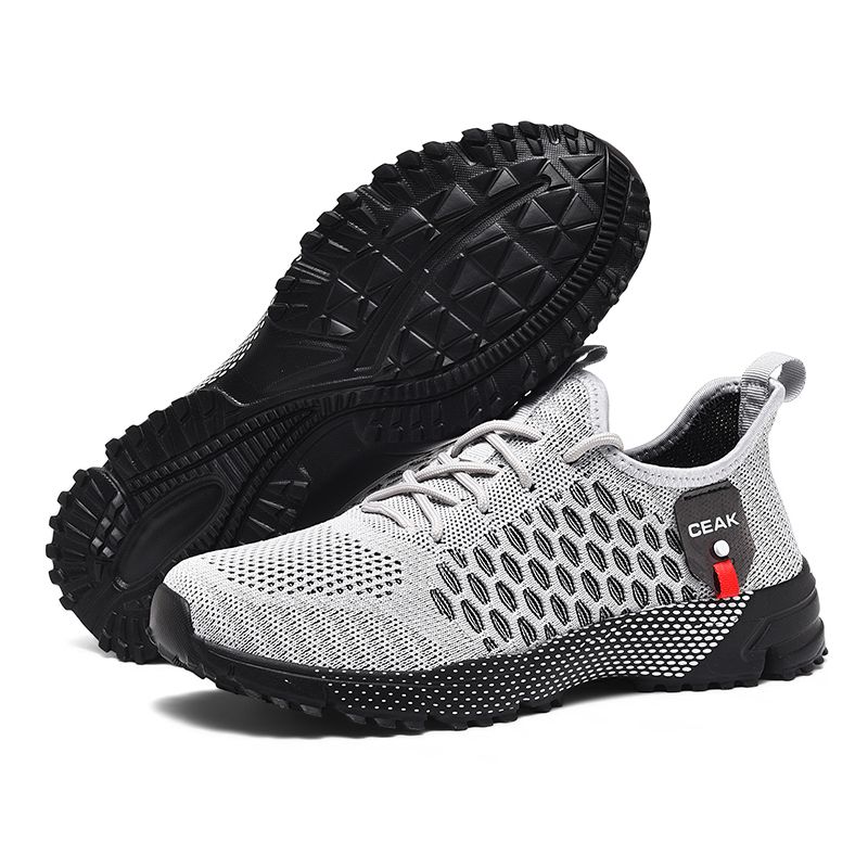Men Running Shoes Athletic Sports Casual Mesh Walk Comfort Breathable Lightweight Non-Slip Lace up Sneakers for Gym Workout