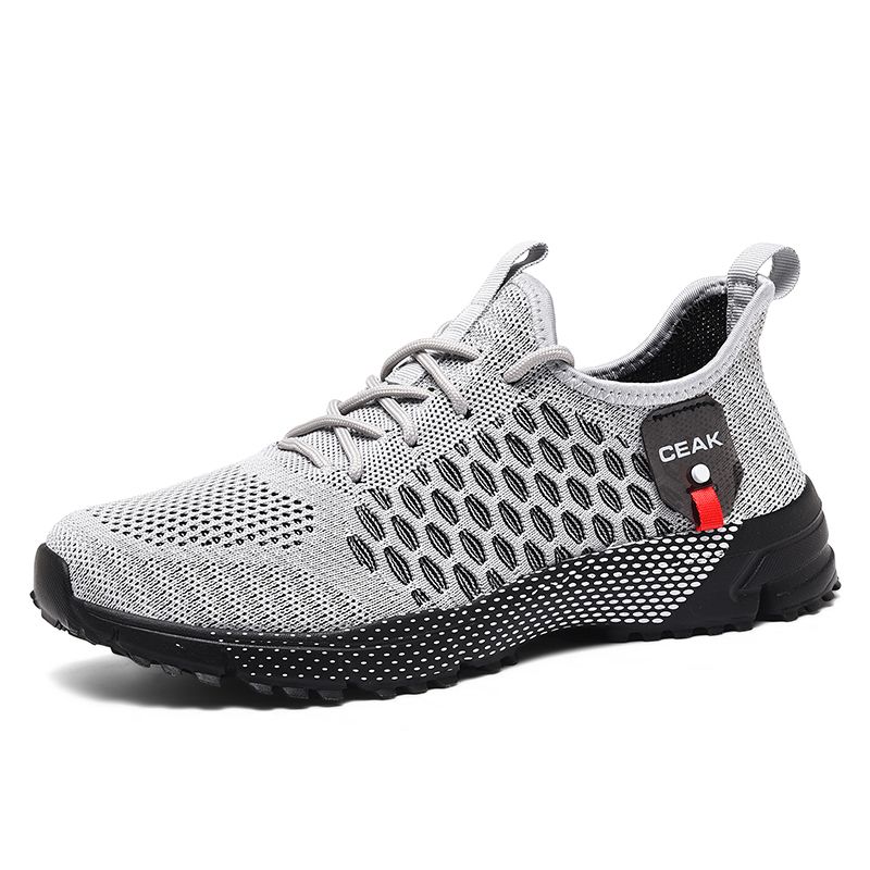 Men Running Shoes Athletic Sports Casual Mesh Walk Comfort Breathable Lightweight Non-Slip Lace up Sneakers for Gym Workout