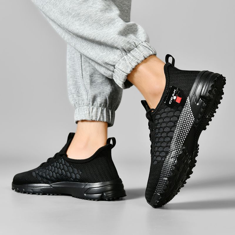 Men Running Shoes Athletic Sports Casual Mesh Walk Comfort Breathable Lightweight Non-Slip Lace up Sneakers for Gym Workout