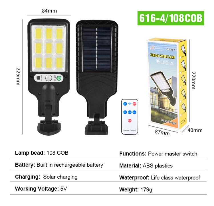New Arrival Solar Light Outdoor Garden Light Human Sensing Light Waterproof  Led Household Solar Street Light