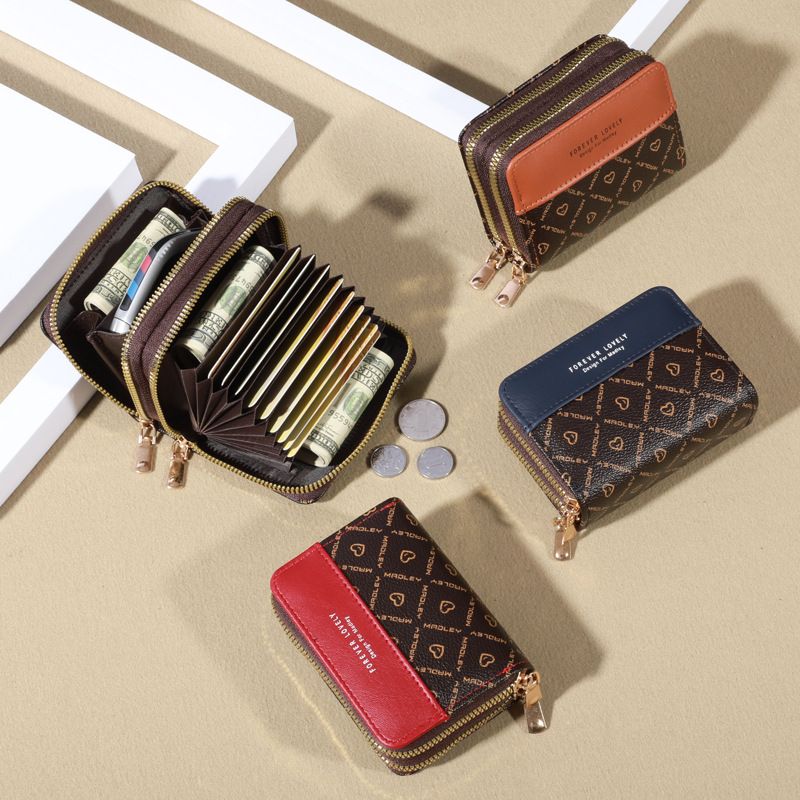 New Ladies Wallet Patchwork Clutch Card Bag Summer Fashion Coin Purse Female
