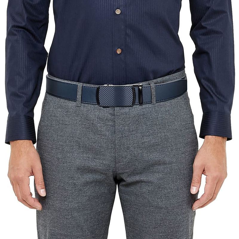 New Luxury High Quality Leather Belt Men's Zinc Alloy Automatic Buckle Leisure Business Belt Two Layers Of Hide Belt