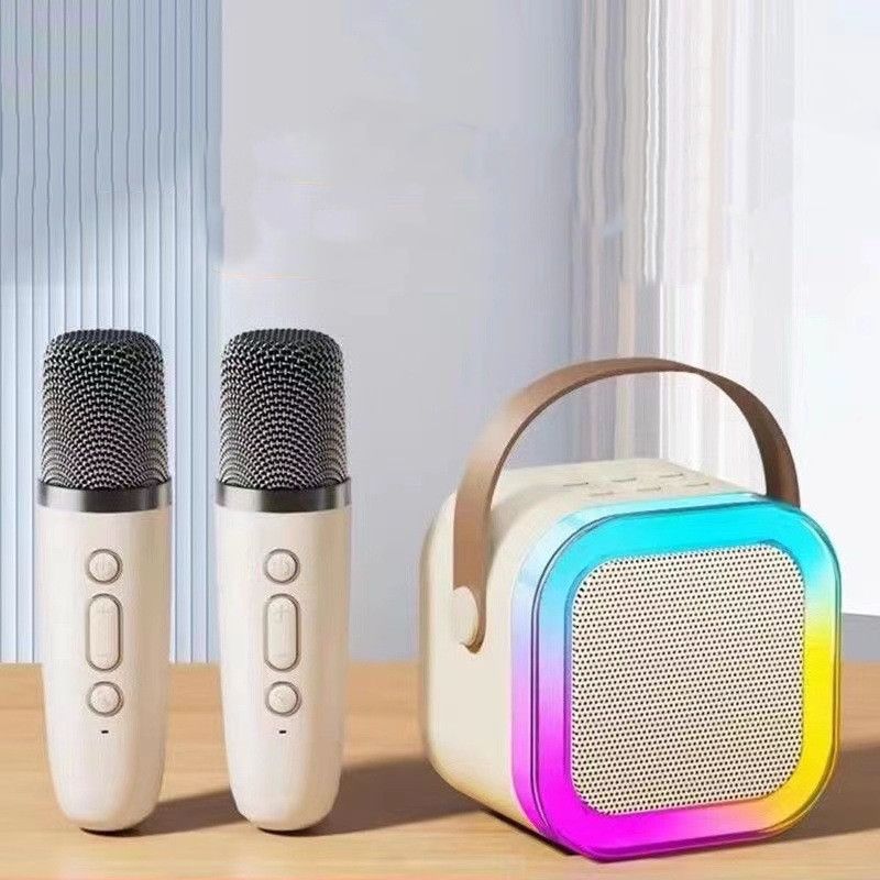High Appearance Level Bass Bluetooth Karaoke Speaker Small Audio System Wireless Microphone Speaker