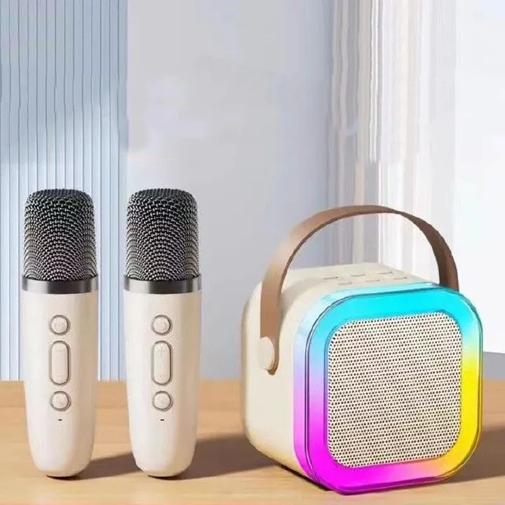 High Appearance Level Bass Bluetooth Karaoke Speaker Small Audio System Wireless Microphone Speaker