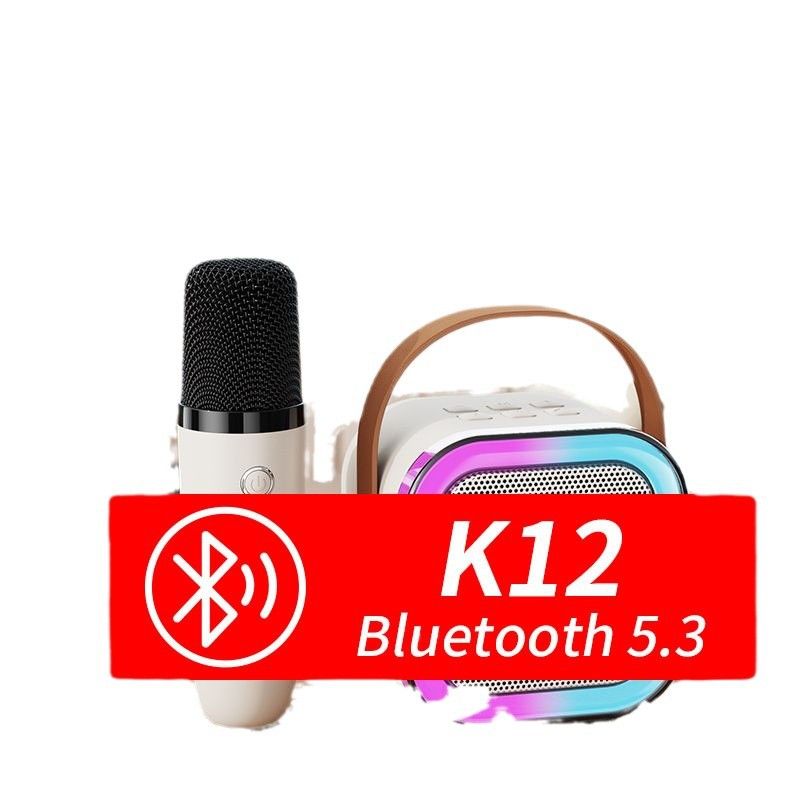 High Appearance Level Bass Bluetooth Karaoke Speaker Small Audio System Wireless Microphone Speaker