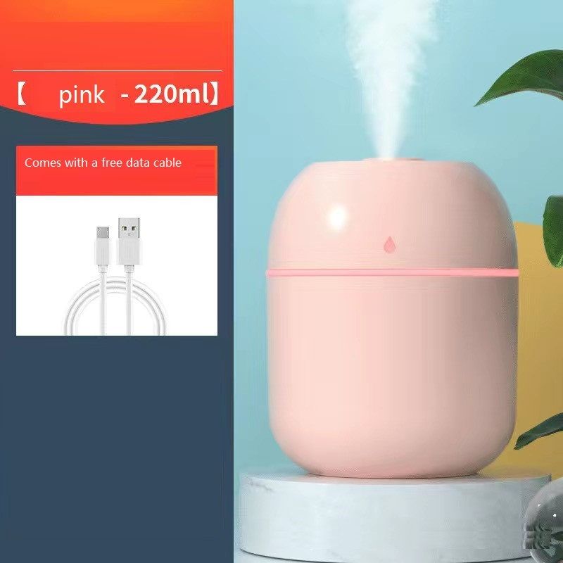 Colourful lights water drop humidifier wholesale office home usb big spray mute mini cute air purification humidification