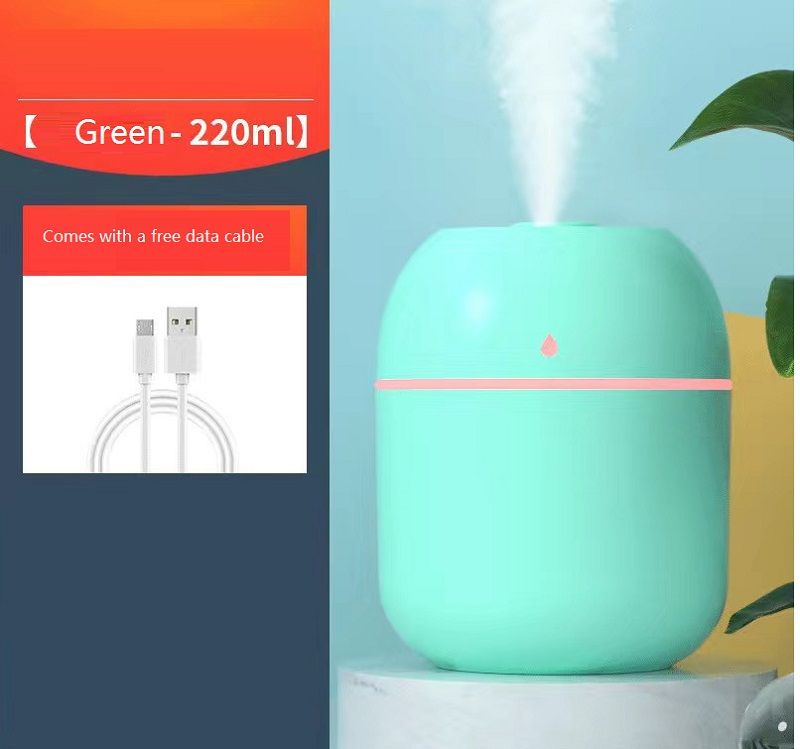 Colourful lights water drop humidifier wholesale office home usb big spray mute mini cute air purification humidification