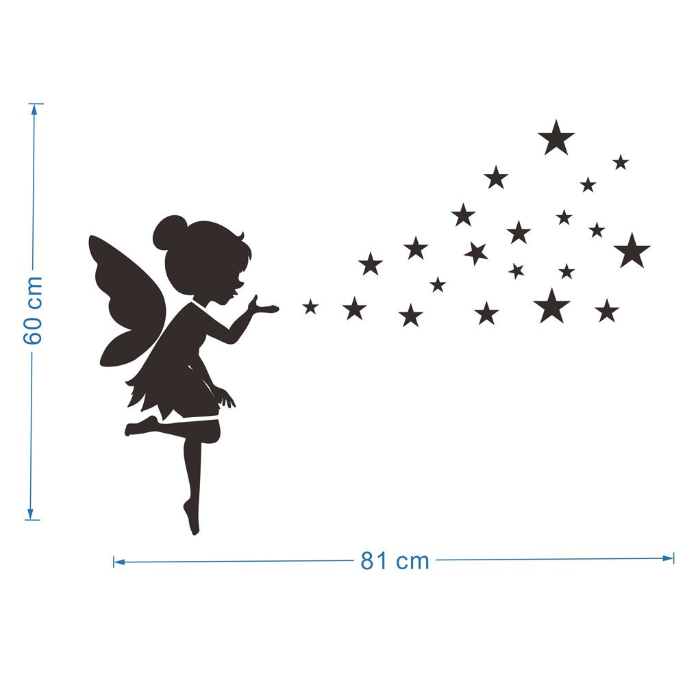 1 set Acrylic stars stereoscopic crystal mirror stickers bedroom living room background home decoration self-adhesive wall stickers