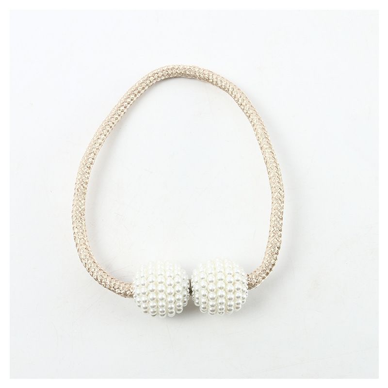 4PCS simple thin rope models pearl magnetic buckle curtain tiebacks tiebacks curtain accessories accessories curtain buckle  Manufacturers supply