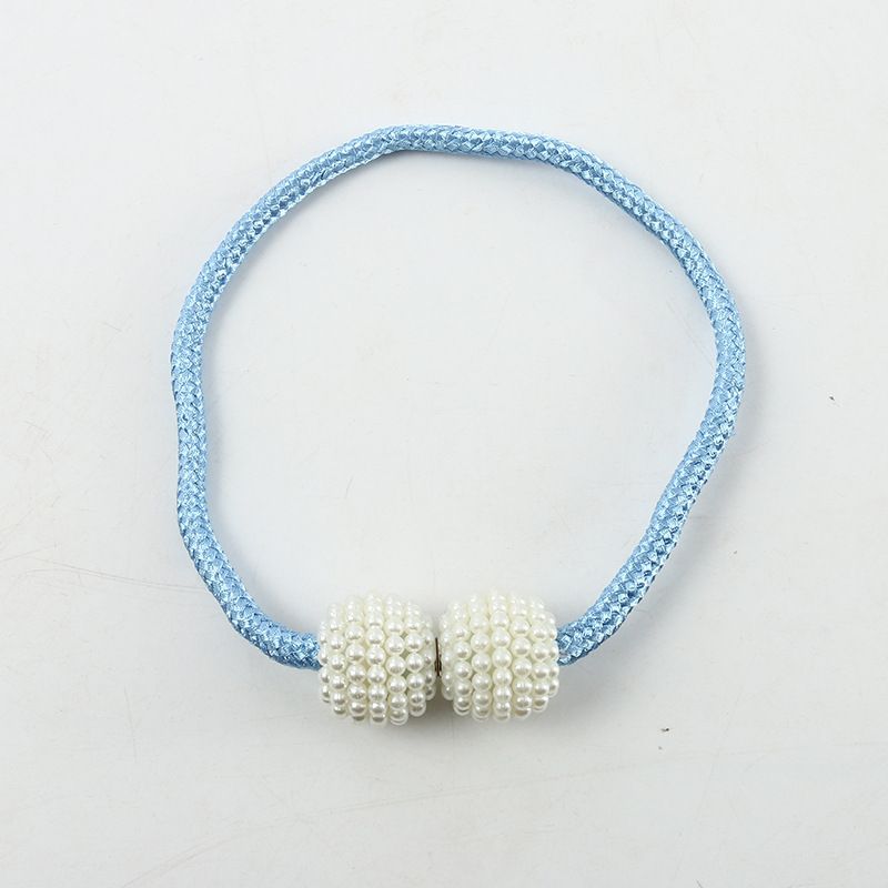 4PCS simple thin rope models pearl magnetic buckle curtain tiebacks tiebacks curtain accessories accessories curtain buckle  Manufacturers supply