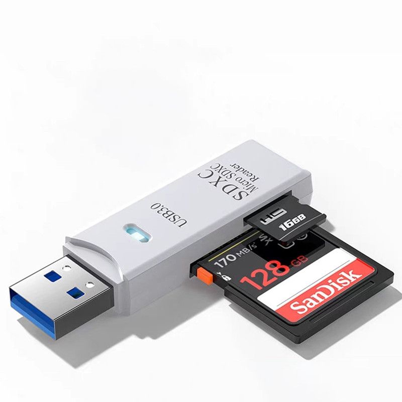 1pcs usb3.0 high-speed multi-functional all-in-one card reader sd tf memory card converter Type-C plug truck load compatible