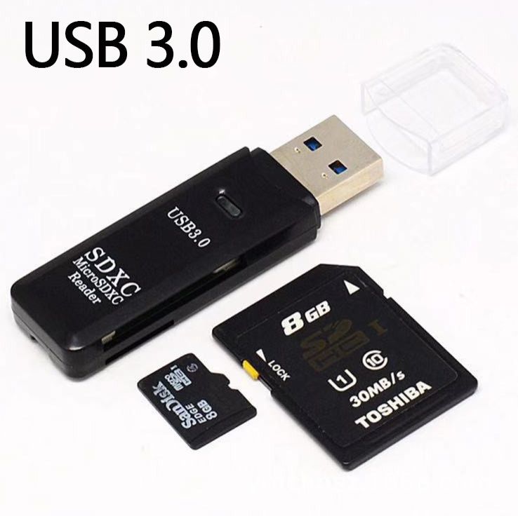 1pcs usb3.0 high-speed multi-functional all-in-one card reader sd tf memory card converter Type-C plug truck load compatible