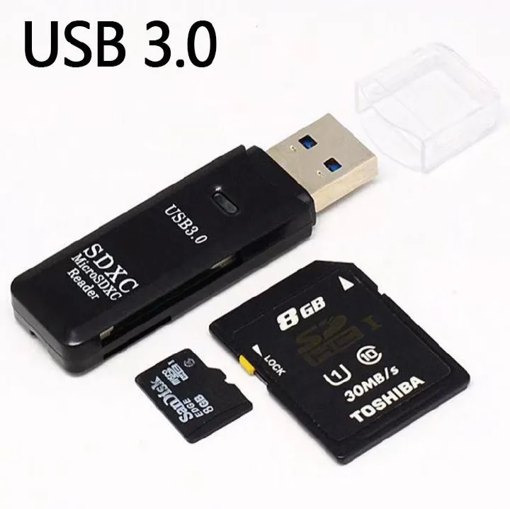 1pcs usb3.0 high-speed multi-functional all-in-one card reader sd tf memory card converter Type-C plug truck load compatible