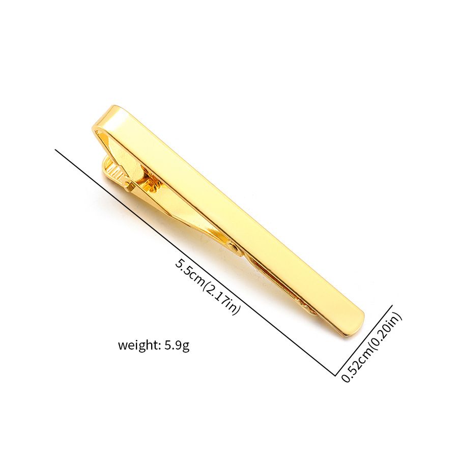 2PCS/Lot New Suit Tie clips multi-color Copper Tie Clips Men's Simple Shirt Clips