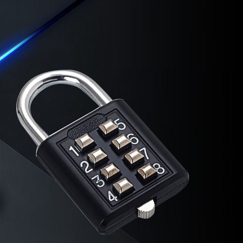 Push button combination lock digital code padlock luggage gym dormitory schoolbagDoor Lock