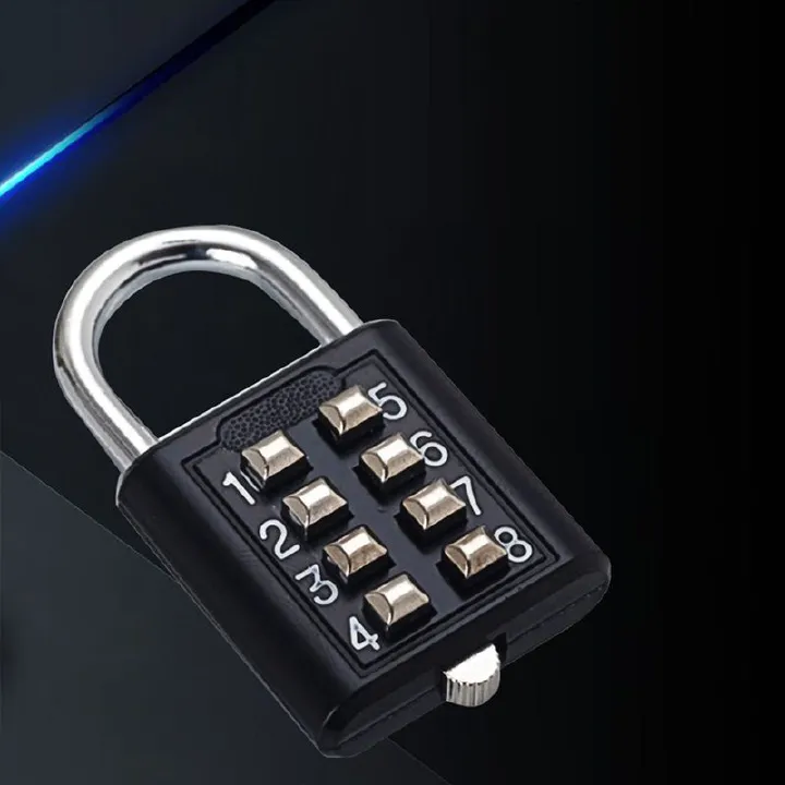 Push button combination lock digital code padlock luggage gym dormitory schoolbagDoor Lock