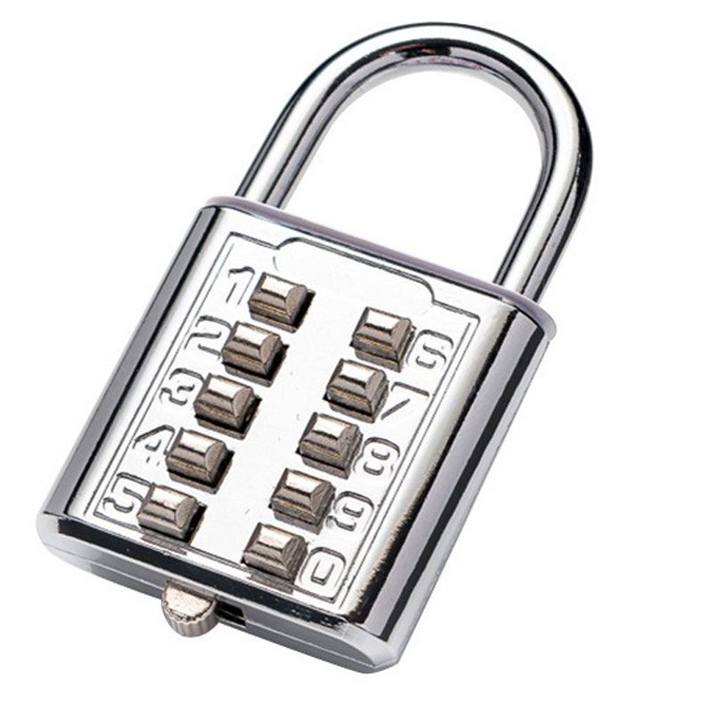 Push button combination lock digital code padlock luggage gym dormitory schoolbagDoor Lock