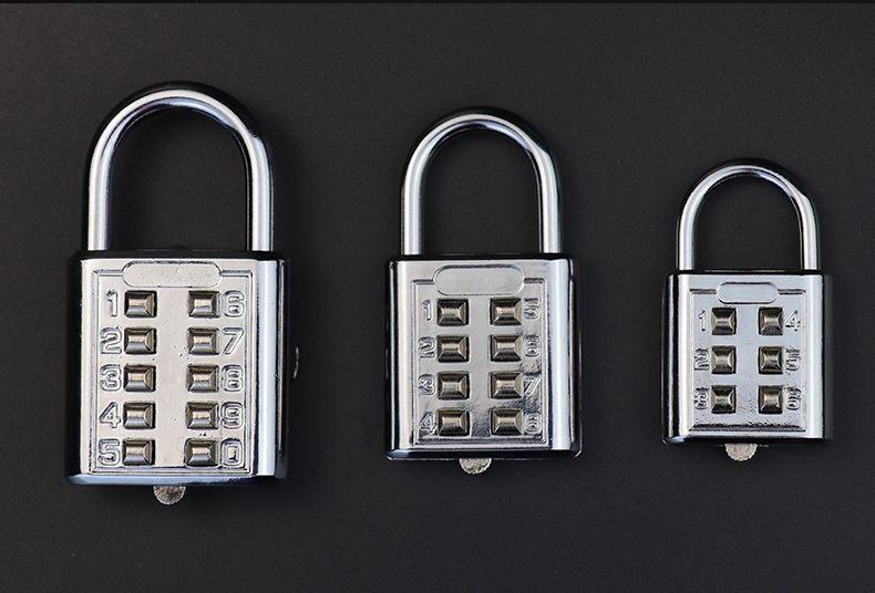 Push button combination lock digital code padlock luggage gym dormitory schoolbagDoor Lock