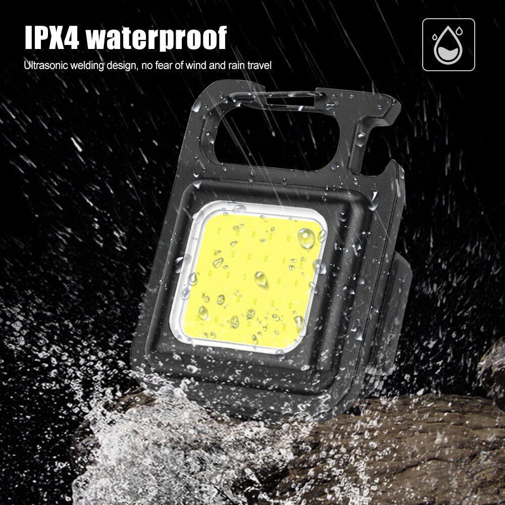 1PCS/Lot Best-selling Mini keychain Light Multi-functional Prtable Light USB Rechargeable Led Flashlight Outdoor Strong Magnetic Work Light Key Light