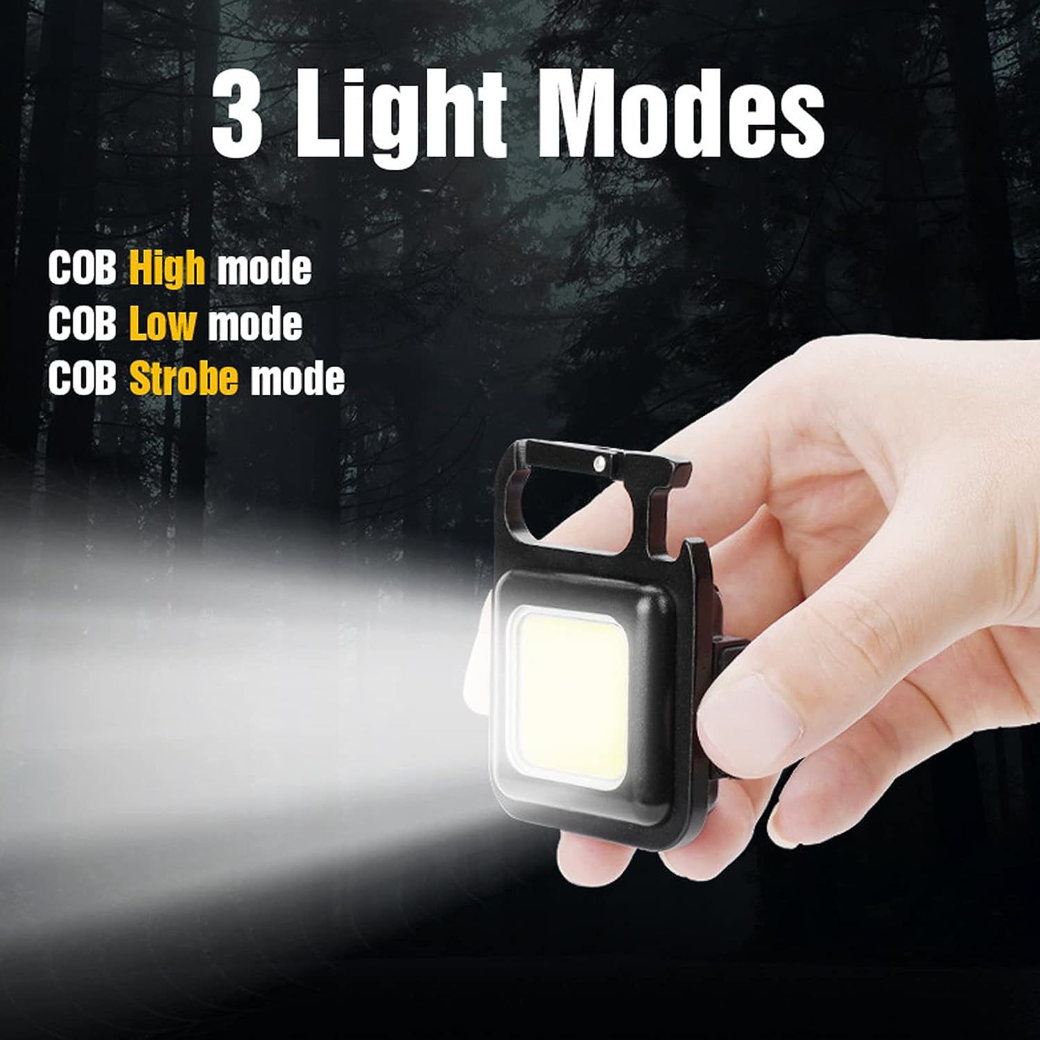 1PCS/Lot Best-selling Mini keychain Light Multi-functional Prtable Light USB Rechargeable Led Flashlight Outdoor Strong Magnetic Work Light Key Light