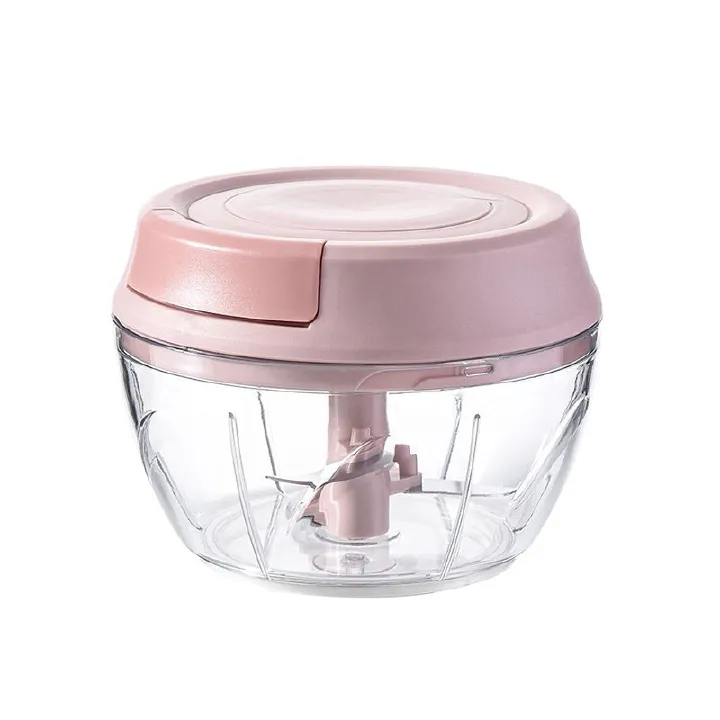 1PCS 500ML Garlic Puree Magic Tool Manual Garlic Blender Kitchen Mini garlic Mashing Device Garlic Puller Meat Small Food Processor For Complementary Foods