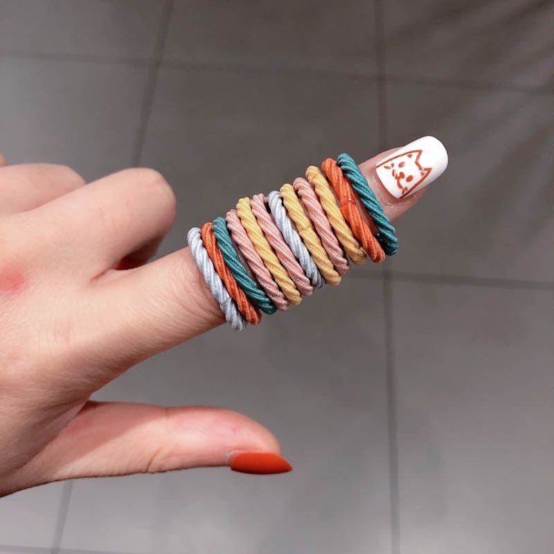 100PCS/Lot children's hair ties for babies hair-tying rubber bands colorful little hair bands girls' hair accessories