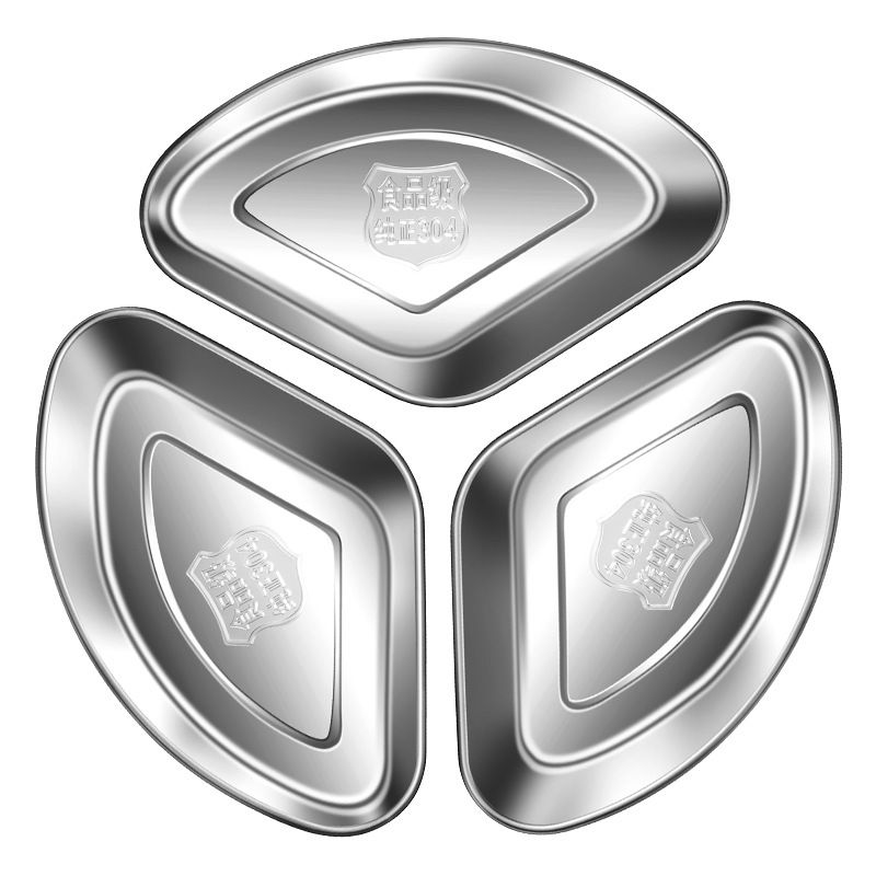 304 stainless steel sectioned fan-shaped steamer pan baby complementary food steamed egg box household rice cooker steaming rack Multifunctional Magic Pot
