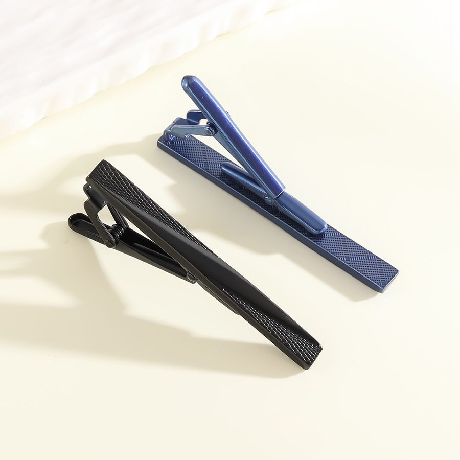 2PCS/Lot New men's tie clip European American Cross-border Business tie Clip Men's simple shirt clip