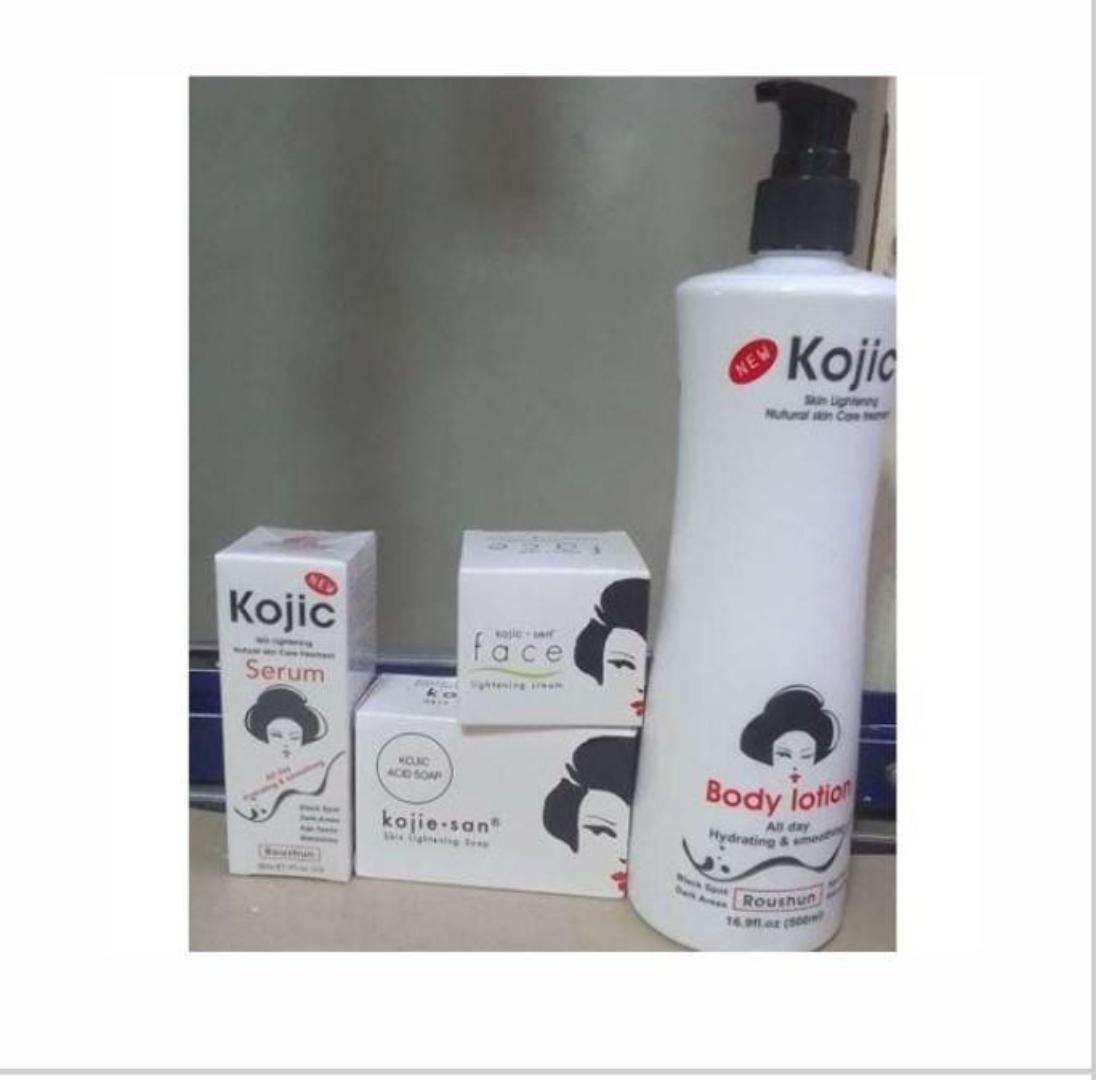 Kojie San Skin Lightening & Brightening Kojic Acid Lotion, Serum &Soap.