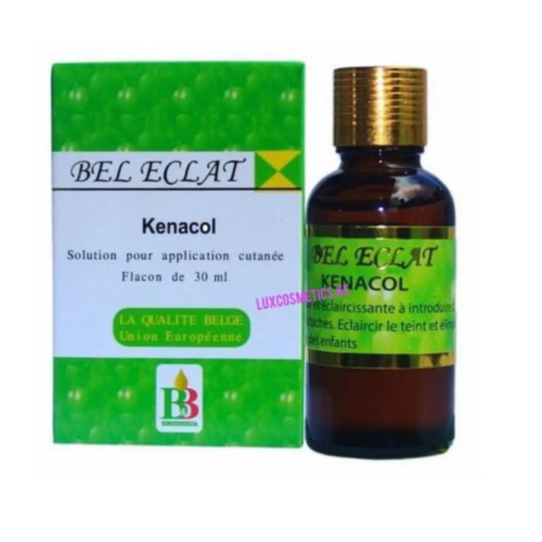 Bel Eclat Kenacol skin treatment oil Fades blemishes, dark spots, and sunspots green veins and stretch marks Lightens and harmonizes skin tone
