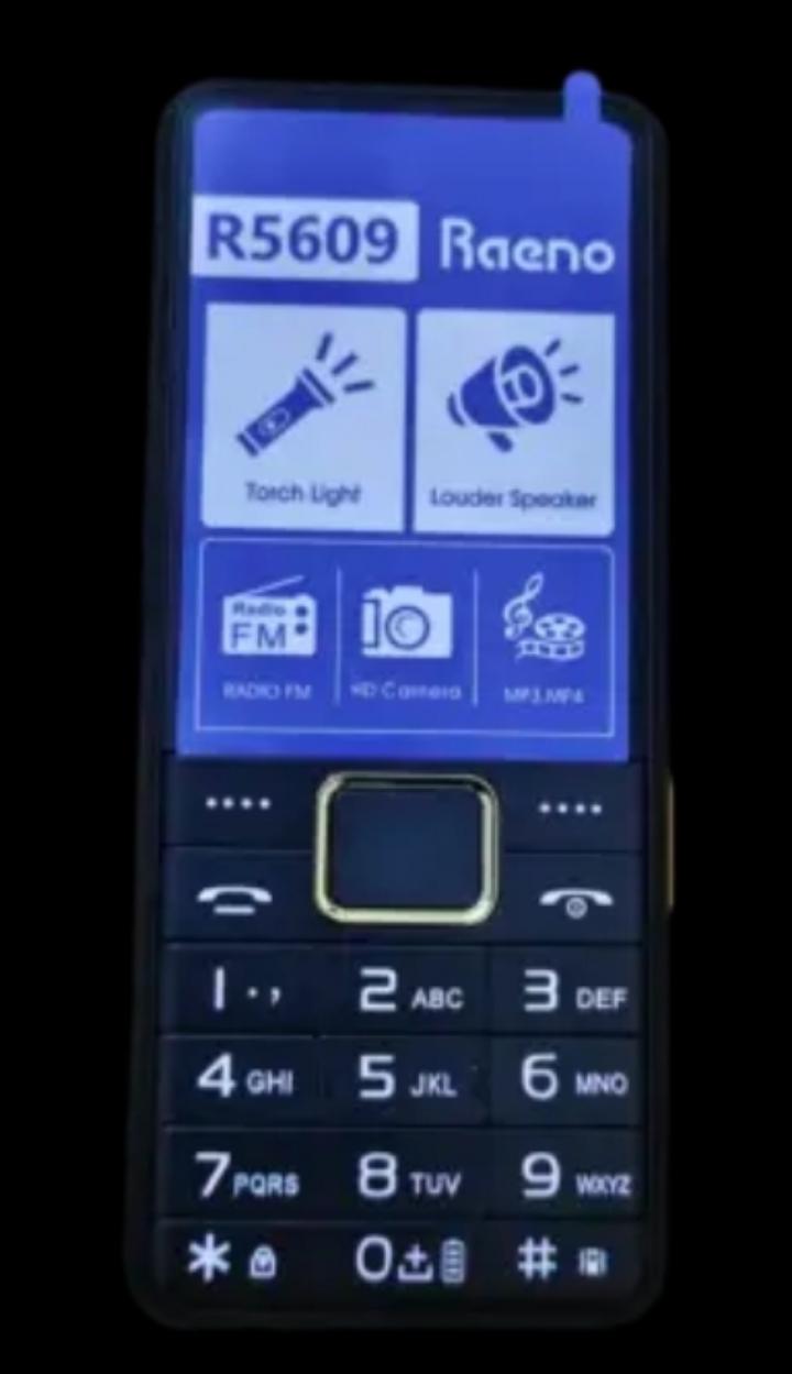 RAENO R5609 NEW ARRIVAL DUAL SIM CARD 2 SIM CARD SLOTS,CAMERA, SCREEN DISPLAY 1.77,  FM RADIO