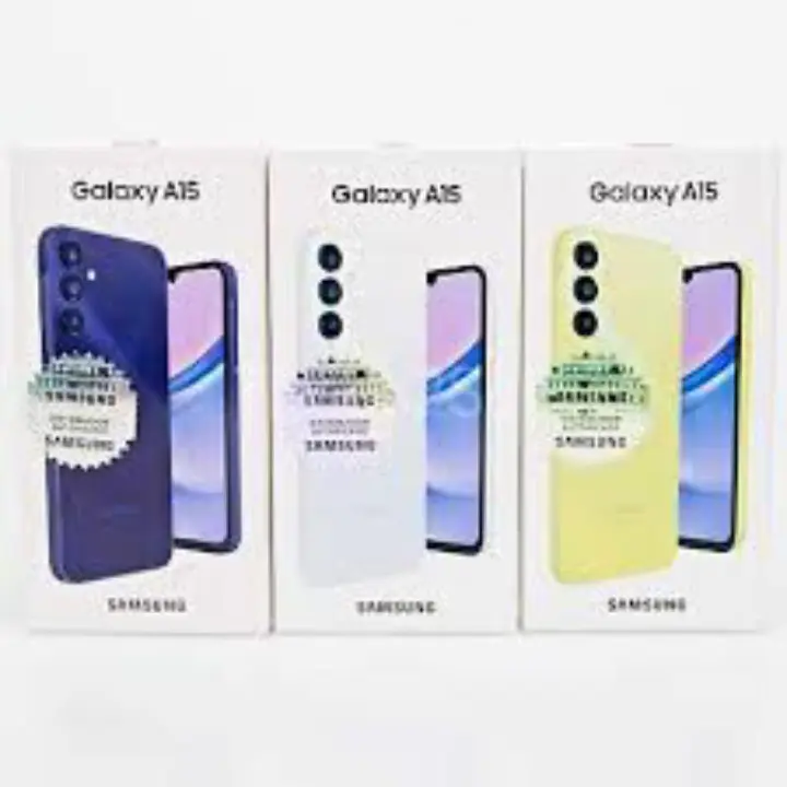 Brand New Offer Samsung Galaxy A15 128GB+4GB 50MP Triple Camera Mediatek Helio G99 6.5" 90Hz Display Android 14 5000mAh 25W Type-C Charge Smart Phones