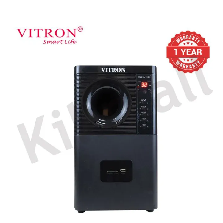 Vitron 3.1CH Multimedia X-Bass Speaker System Home Theatre System AC/DC Subwoofer Bluetooth Woofer USB/SD/FM Home Audio System with Remote Control V635