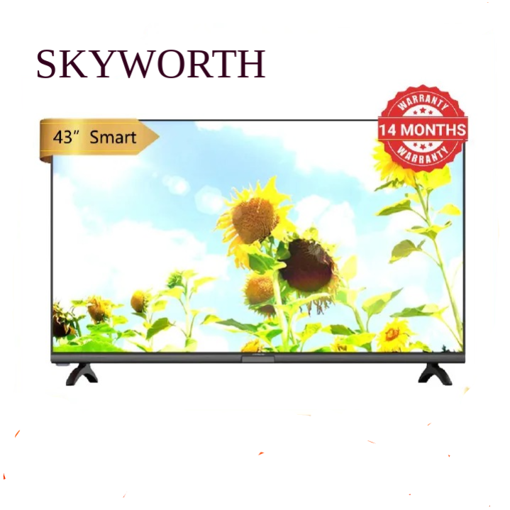 Skyworth 43E5500G, 43-inches Full HD 2024 Frameless Google TV/NETFLIX/YOUTUBE+1 YEAR WARRANTY