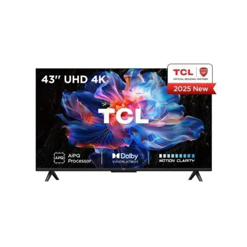 TCL 43 Inch Smart 4K Ultra HD HDR Google TV (2025) WITH Netflix Youtube Google Appstore Inbuilt WIFI Inbuilt Decoder DOLBY AUDIO HDR10