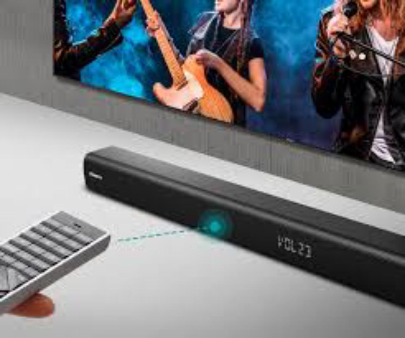 Hisense HS218 2.1ch Sound Bar with Wireless Subwoofer, 200W, Powered by Dolby Audio, Roku TV ready, Bluetooth, HDMI ARC/Optical/AUX/USB, 3 EQ Modes