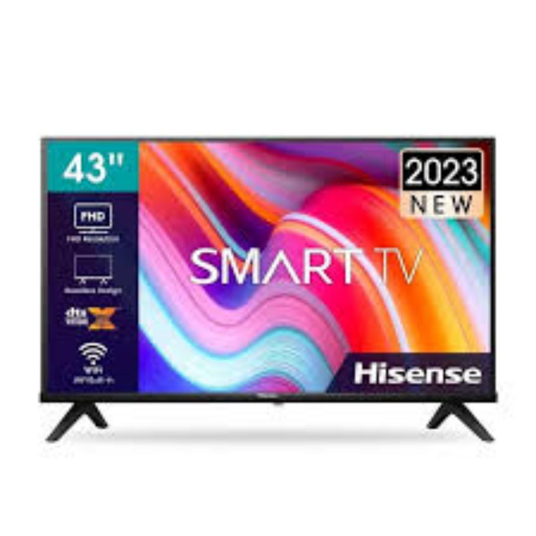 Hisense 43A4, 43" INCH FRAMELESS SMART TELEVISION, FULL HD RESOLUTION, A4 SERIES ,NETFLIX ,YOUTUBE TV,DTS, INBUILT DECODER, BUILT-IN WIFI,VIDAA OS