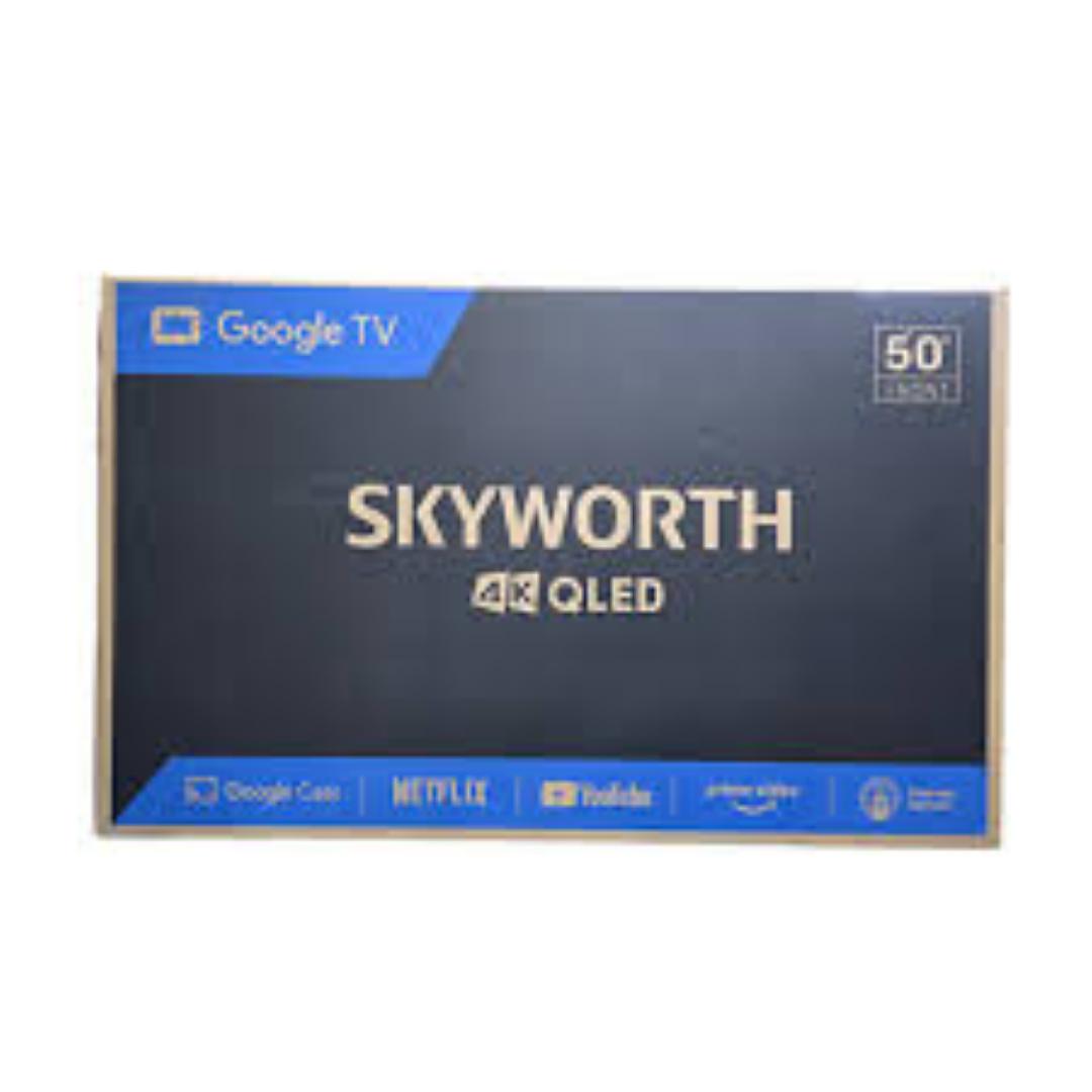 Skyworth 50 Inches 50Q6500G 4K QLED Smart TV – Ultra HD Quantum Dot Display, HDR Picture Quality, Smart Android TV, Built-in WiFi & Netflix YouTube Support, Dolby Audio,Frameless Design-1 YEAR WARRANT