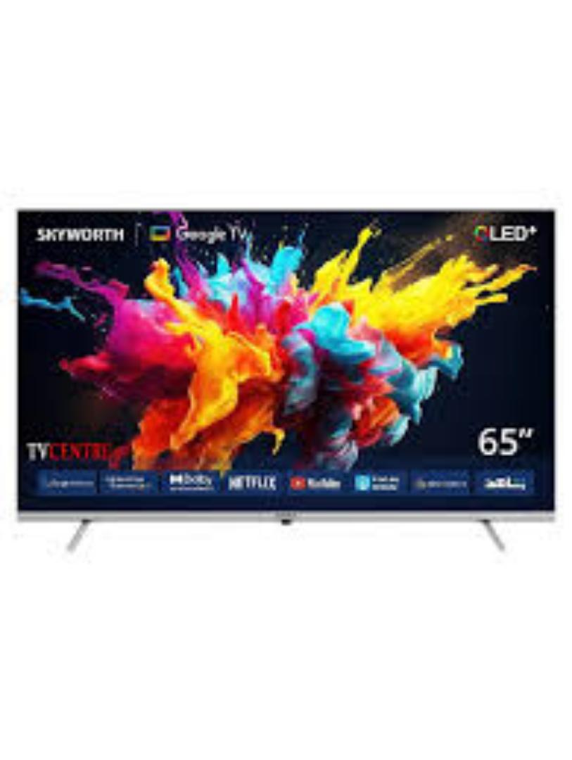 Skyworth 65" Inch 65Q6500G 4K UHD QLED Smart Google Android TV, Netflix, Prime Video, Youtube Television + Tv guard and Wall bracket -1 Year Warranty