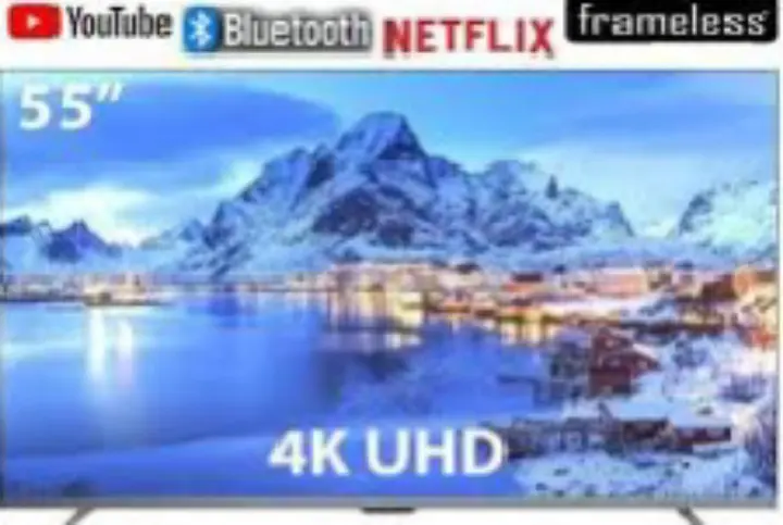 NEW VISION PLUS 55" VP8855KV  55 INCHES 4K Frameless V+ OS Smart TV BLUETOOTH BUILT-IN WIFI NETFLIX YOUTUBE DOLBY AUDIO VOICE CONTROL  SCREEN SHARE 1 YEAR WARRANTY