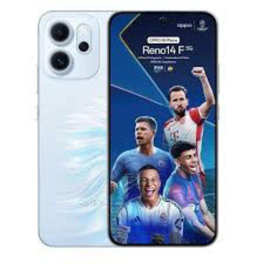 Brand New OPPO Reno14 F 5G 512GB+12GB 6.57" 120Hz AMOLED 6000mAh 45W 50MP Camera Snapdragon 6 Gen 1 Android 15 Fingerprint Face Unlock Dual SIM Smart Phones RENO 14F