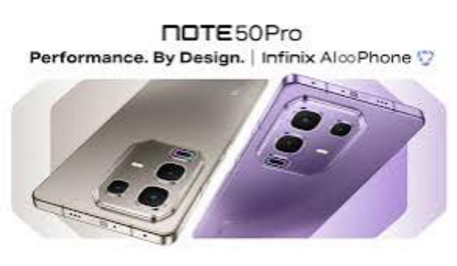 Infinix Note 50 PRO 256GB+16GB (8+8)GB RAM 6.78" 144Hz Screen Dual SIM Phone 90W 5200mAh 50MP Camera Android 15 MediaTek Helio G100 Ultimate Smart AI Phones