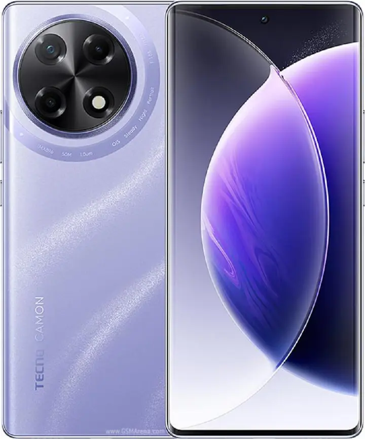 Tecno Camon 30S 128GB+12(6+6)GB RAM 6.7" 3D-Curved AMOLED 120Hz Screen Dual Sim Phone MTK Helio G100 33W 5000mAh 50MP Dual Speaker Android 14 Smart Phones