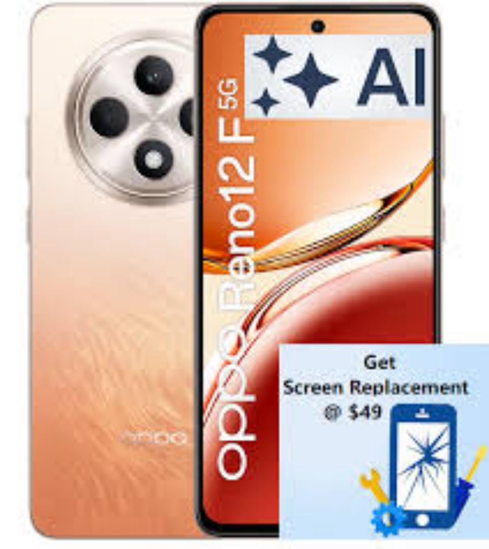 Brand New OPPO Reno12 F 5G 12GB RAM+256GB ROM 6.7" 120Hz 3D AMOLED 50MP 80W 5000mAh Android 14 Dual SIM Fingerprint RENO 12F Smart Phones