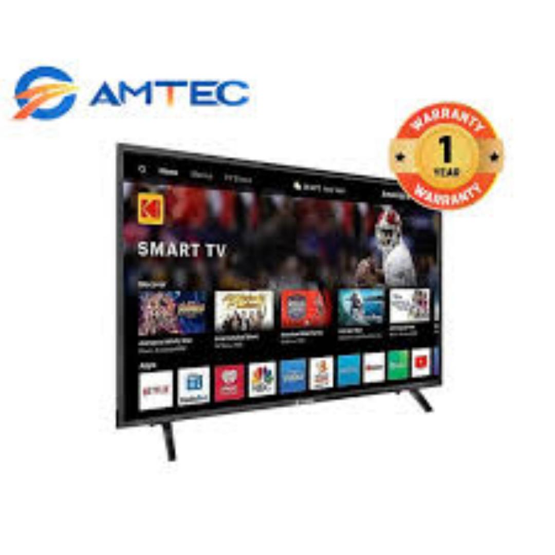 Amtec 32 Inch Smart Android TV AC/DC Frameless with Bluetooth, YouTube & Netflix
